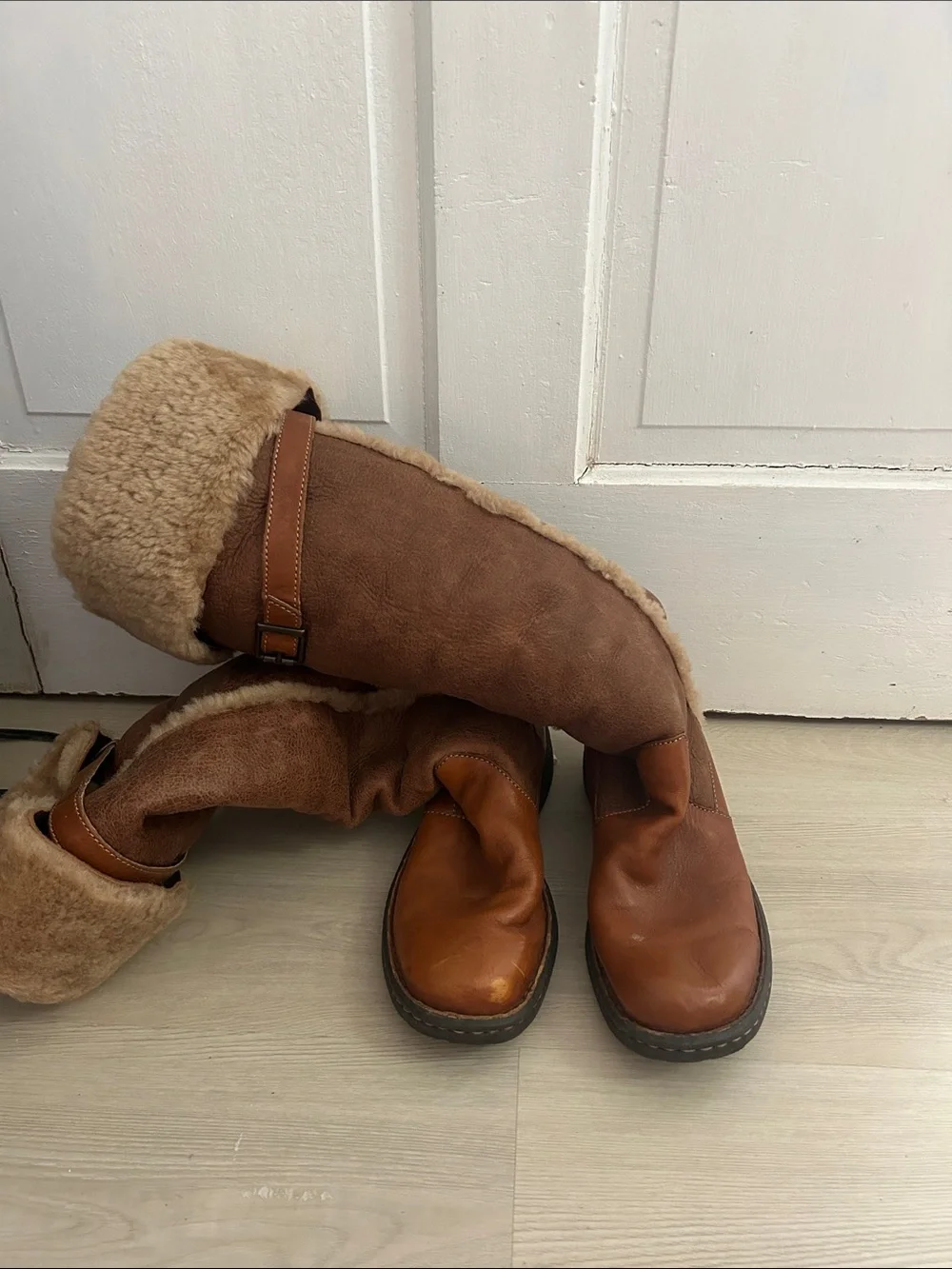 Born tall Brown Leather Sole Boot